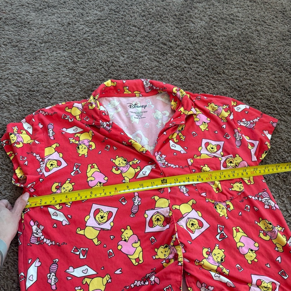 Disney Winnie the Pooh Pajama PJ Set 2 Piece Sleepwear Pants Top XS S - Picture 5 of 10